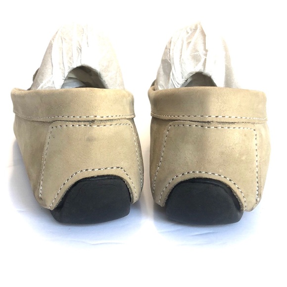 Massimo Matteo Taupe Leather Driving Loafers size 9.5B - Picture 7 of 13